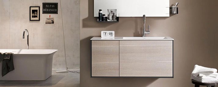 meuble salle de bain suspendu linea 09 stocco