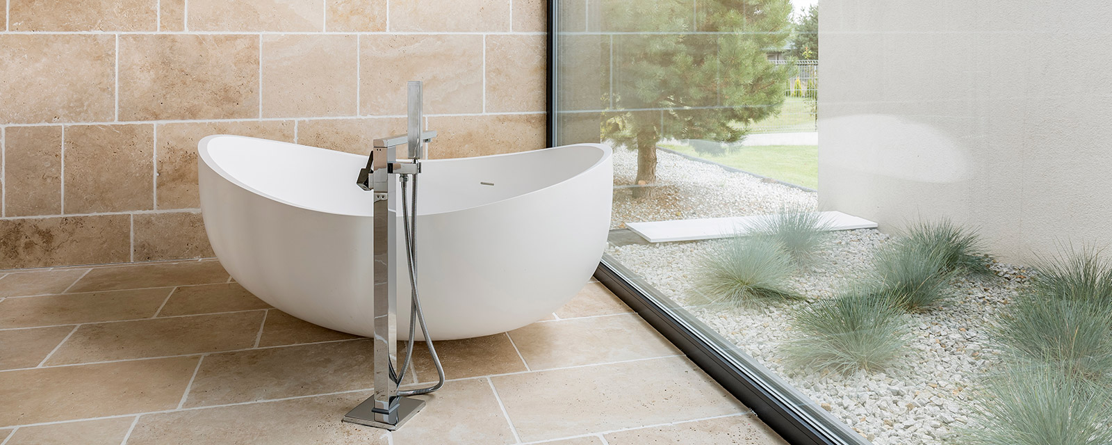 carrelage travertin