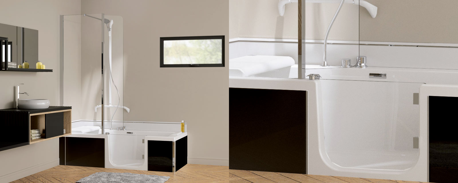 Baignoire porte Kinedo Duo