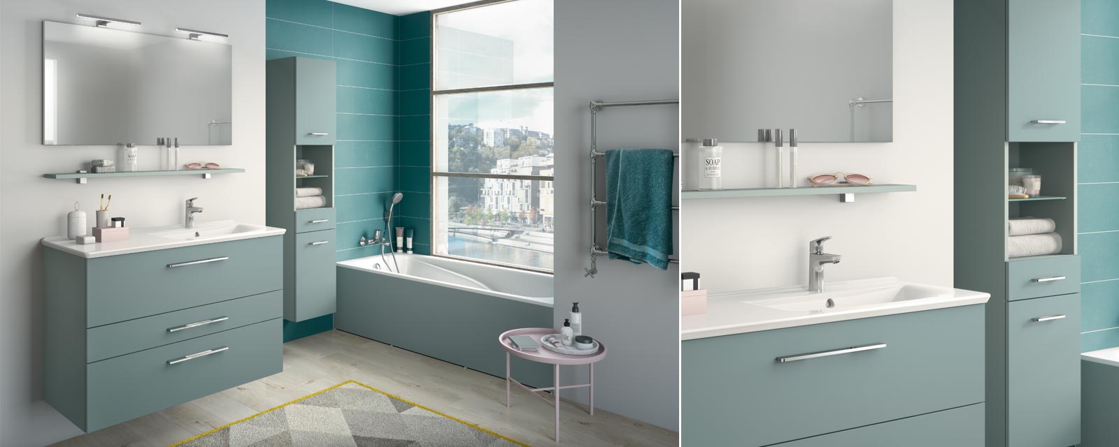 Collection de meubles de salle de bains Delphy