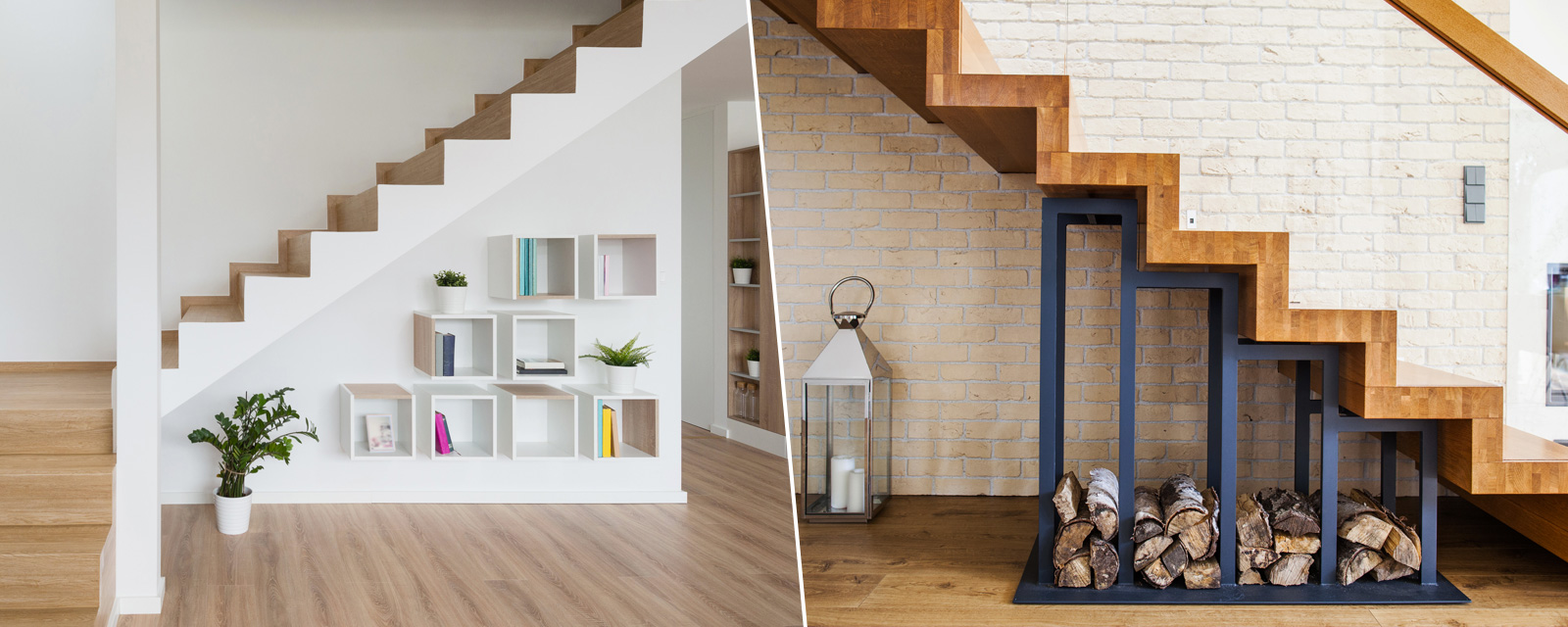 Visuel illustrant comment utiliser l'espace sous l'escalier