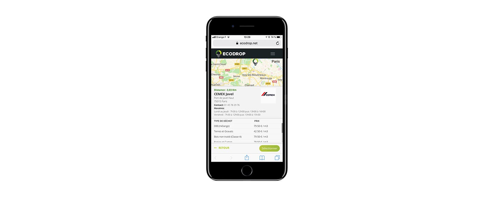 L'application Ecodrop pour les déchets de chantier