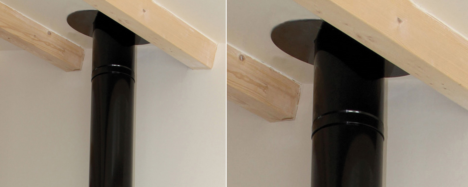 conduit de fumée triple paroi pour appareils à bois