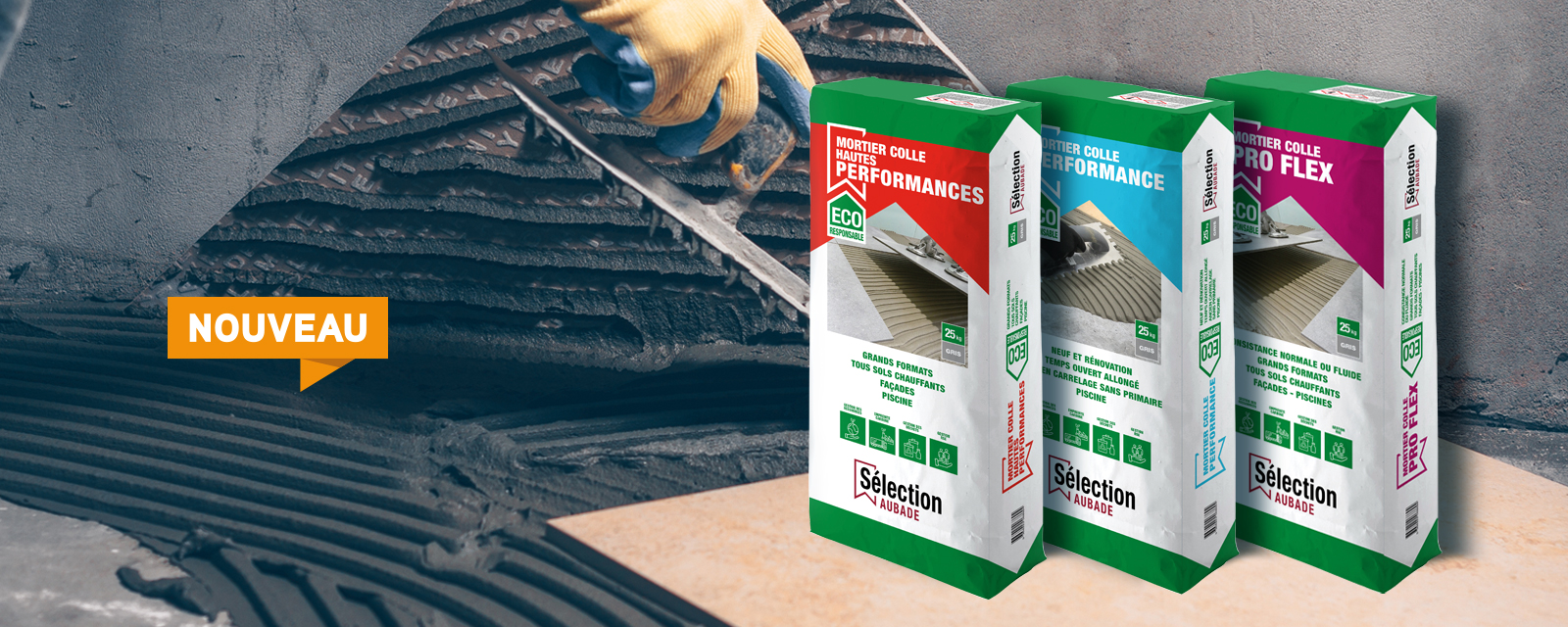 Gamme éco-responsable de colles Sélection Aubade