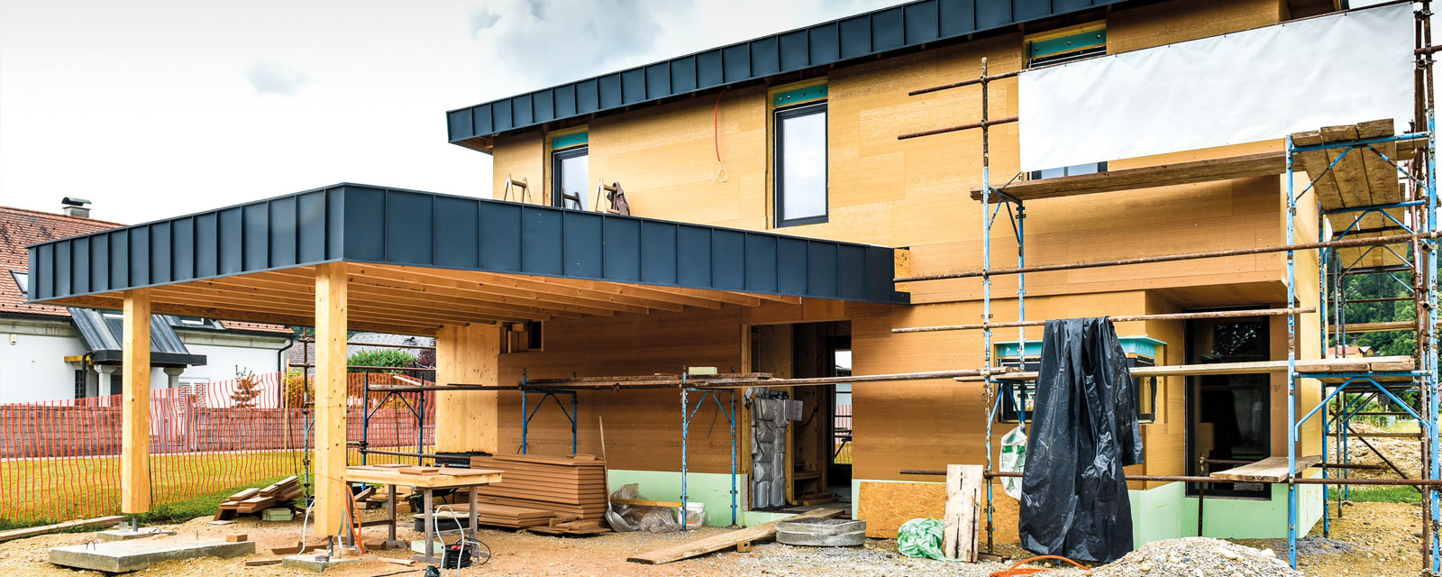Maison passive en construction