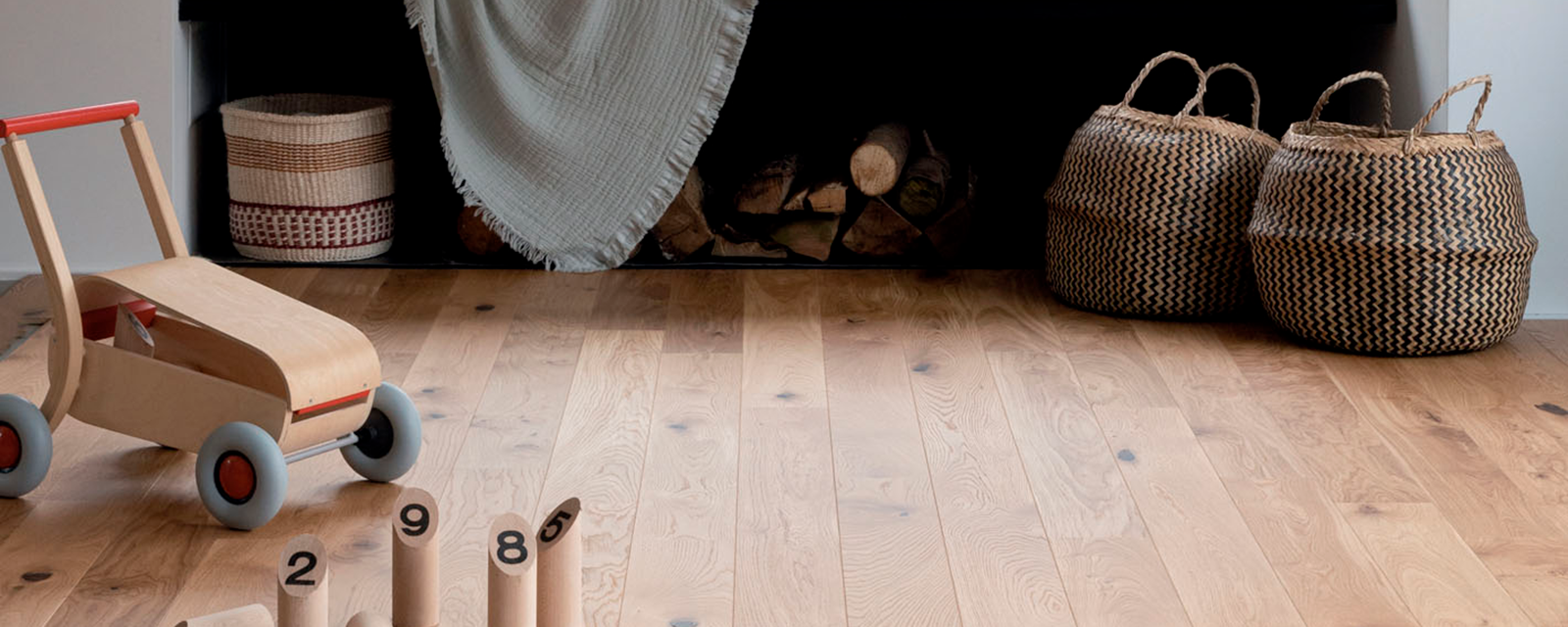 parquet dans une chambre d'enfant