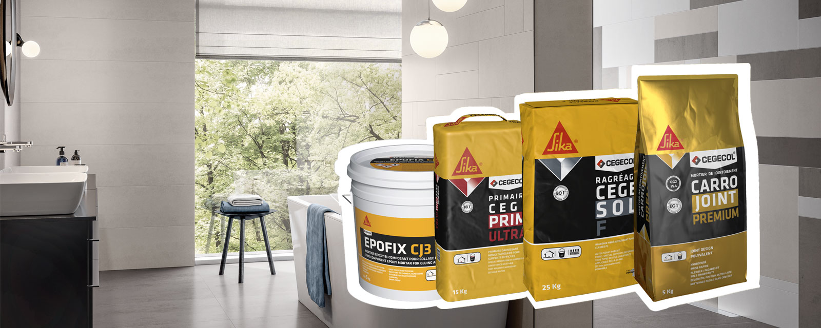 Nouveautés Sika® pour la mise en oeuvre carrelage en 2023.