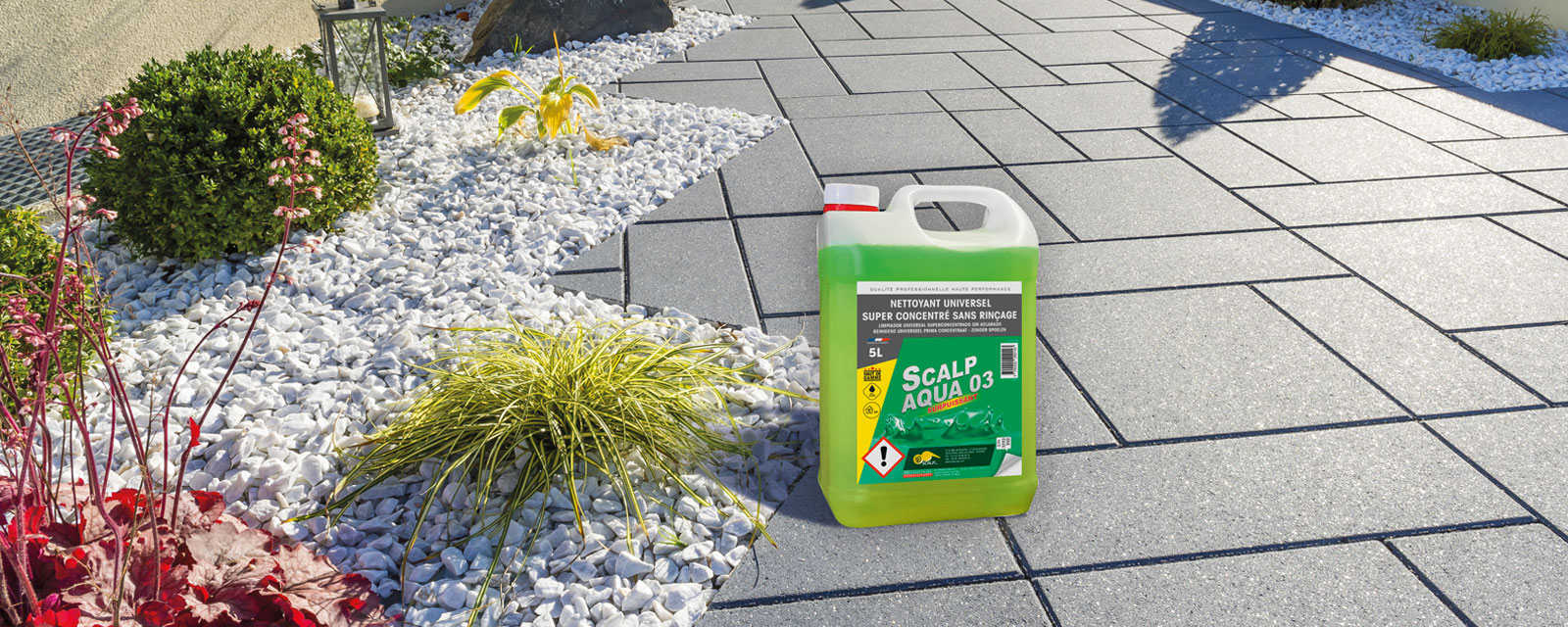 Produits de traitement pour les espaces extérieurs