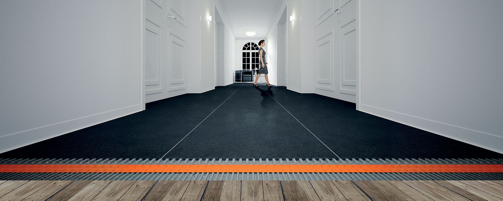 solution plancher chauffant Schlüter® DITRA-HEAT-DUO