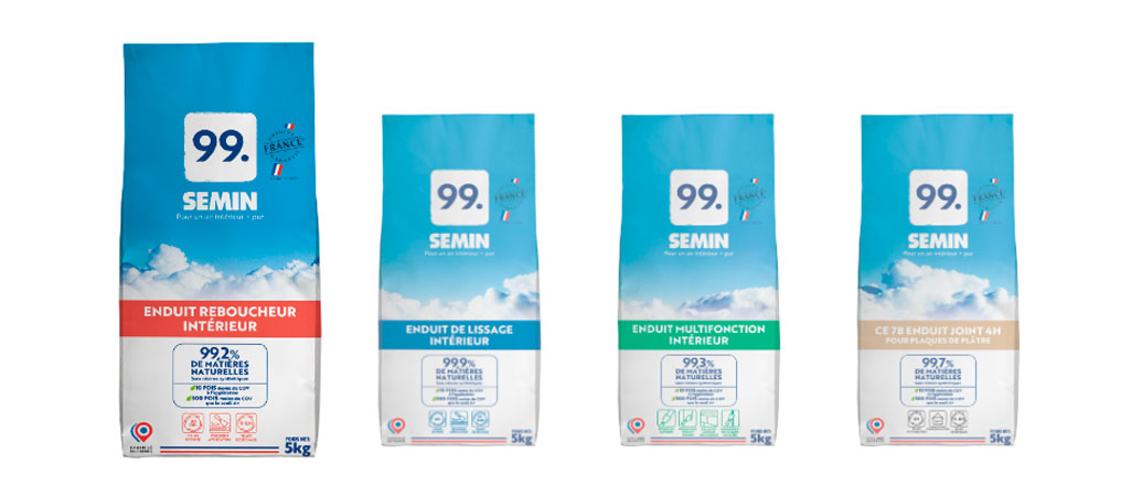 Gamme d'enduits biosourcés Semin