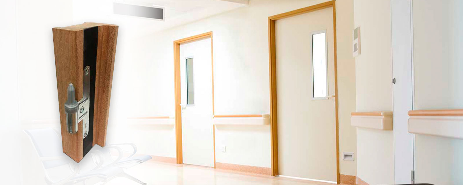 Couloir d'établissement hospitalier