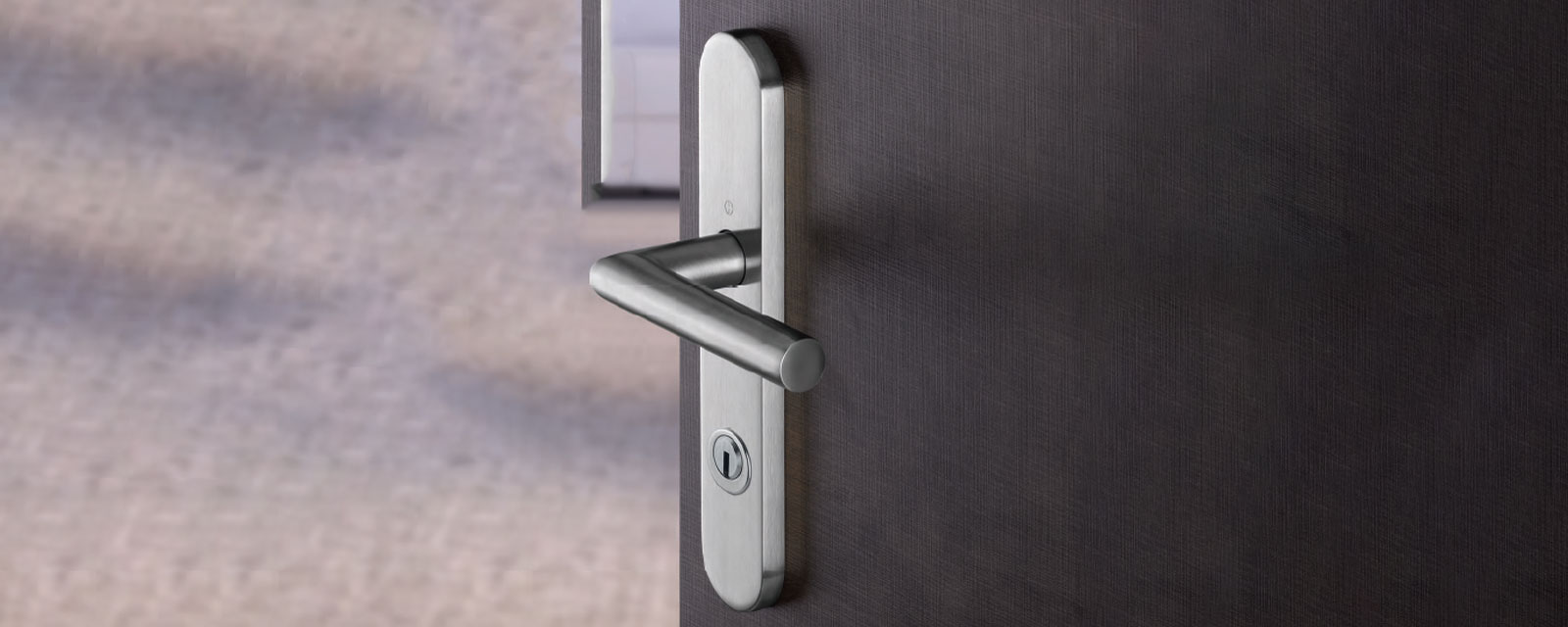 Poignée de porte clipsable