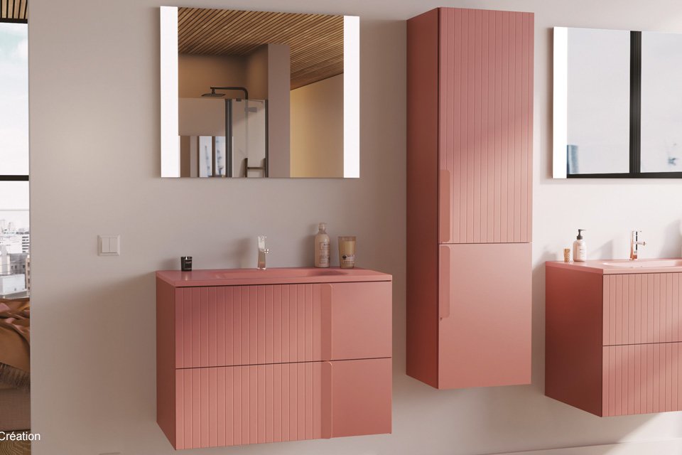 meuble monochrome salle de bains