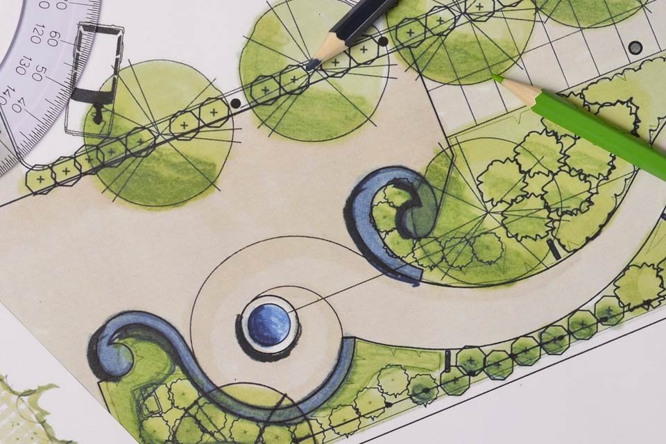 plan de jardin