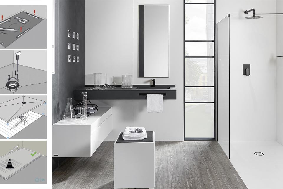 Pose de receveur par Acquabella