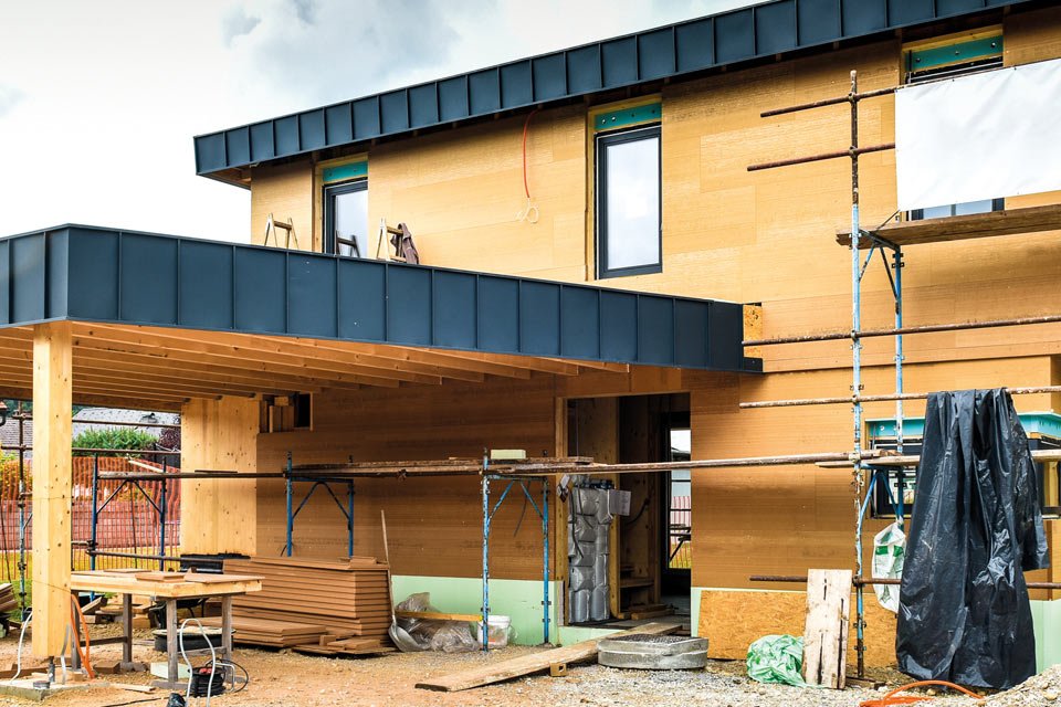 Maison passive en construction