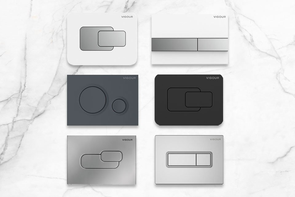Plaques de commande WC