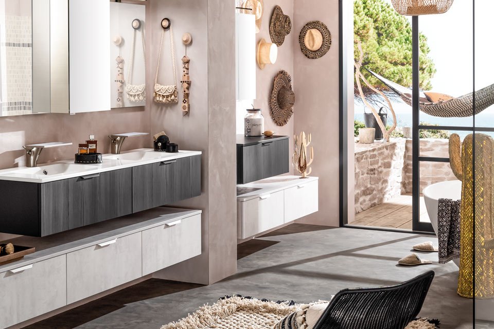 12 meubles salle de bain suspendus
