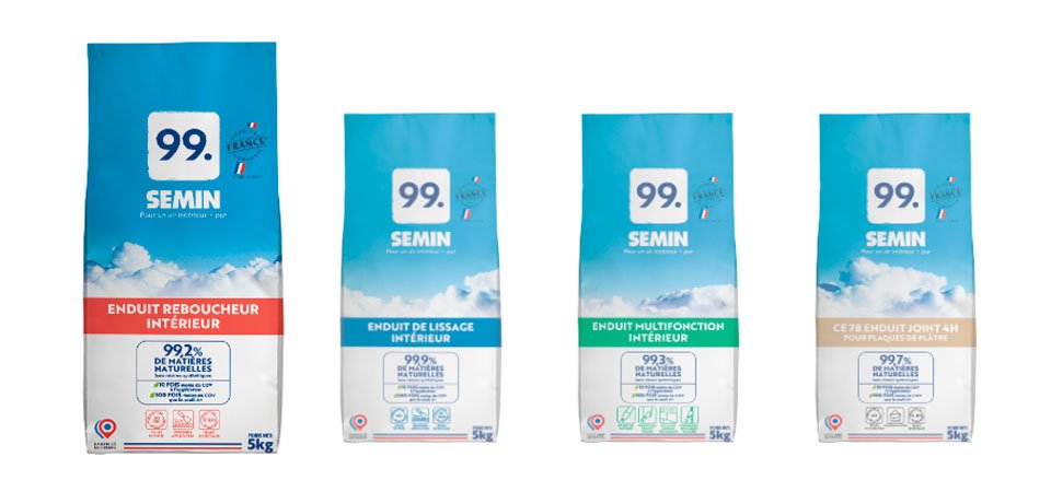 Gamme d'enduits biosourcés Semin
