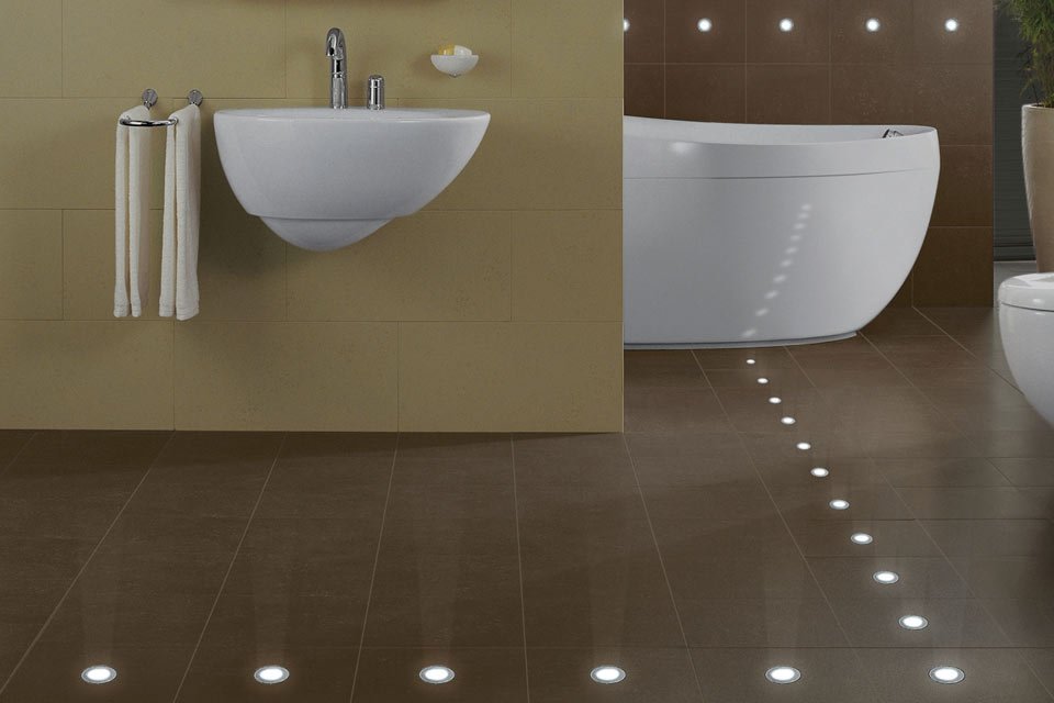 Eclairage dans la salle de bains