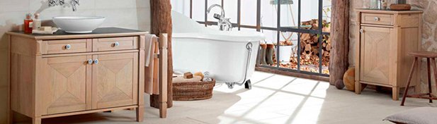 meuble salle de bain bois True Oak Villeroy Boch