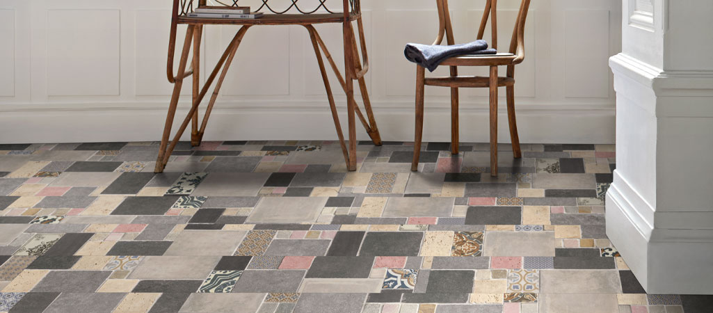Les sols stratifiés imitation carreaux de ciment