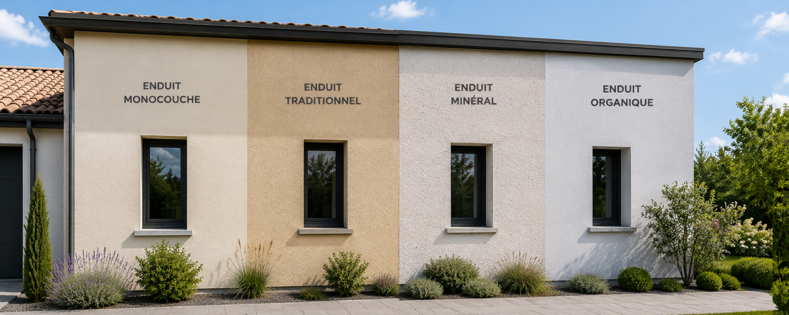 les différents types d'enduits