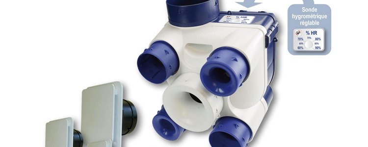 VMC Unelvent autoréglable à sonde hygrométrique